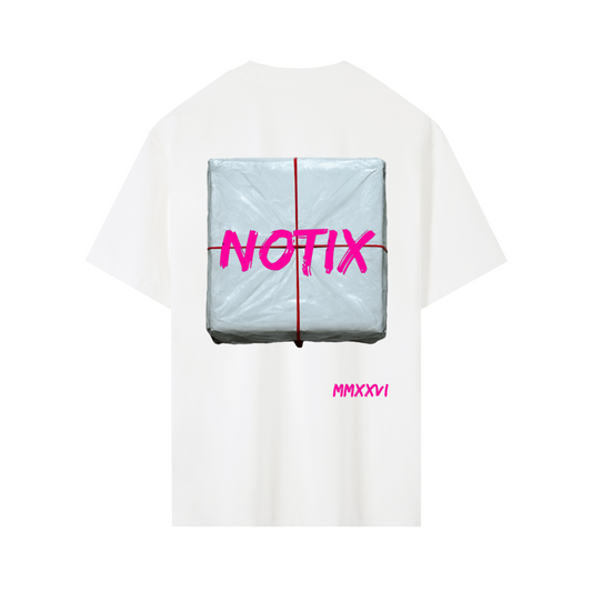 Notix Brick Oversize Tee White/Pink