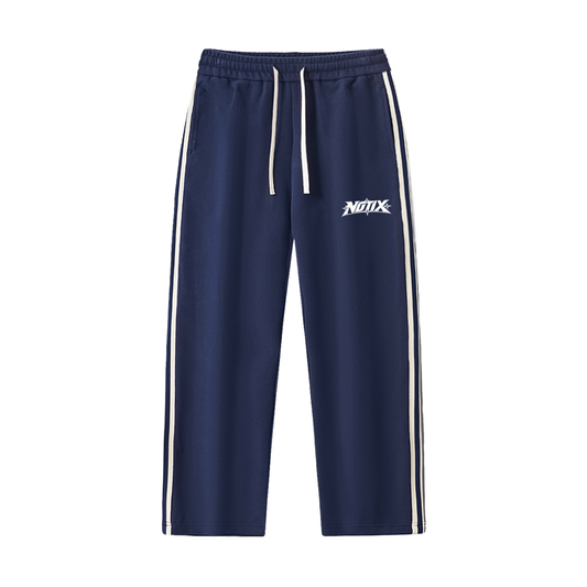 Notix Stripe Straight Leg Pants - Navy