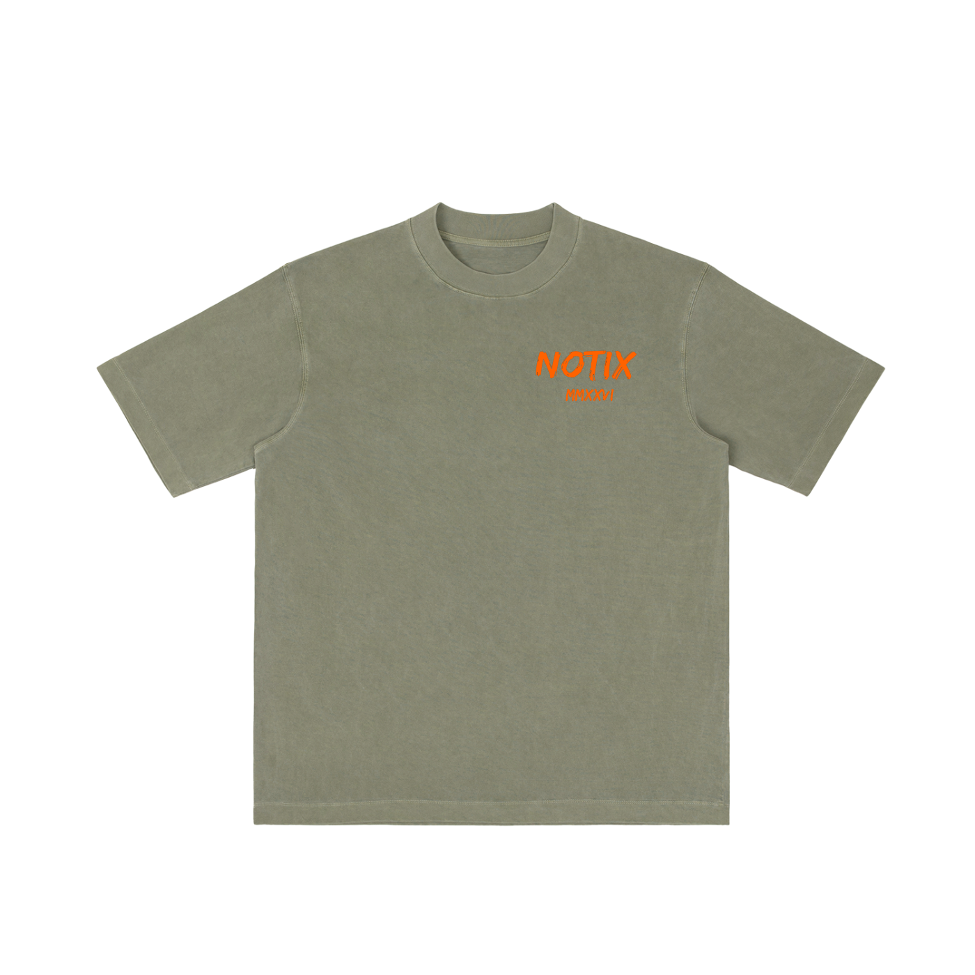 Notix Brick Vintage Oversize T-shirt Green/Orange