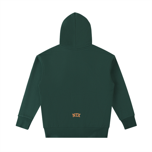Notix Varsity Heavyweight Hoodie Green / Orange