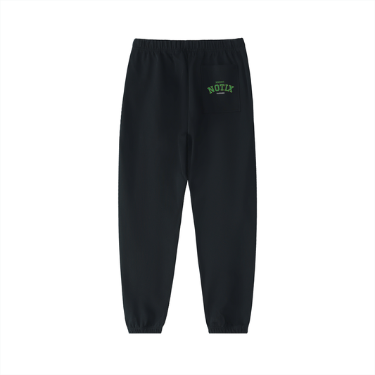 Notix Varsity Heavyweight Sweatpants Black/Green