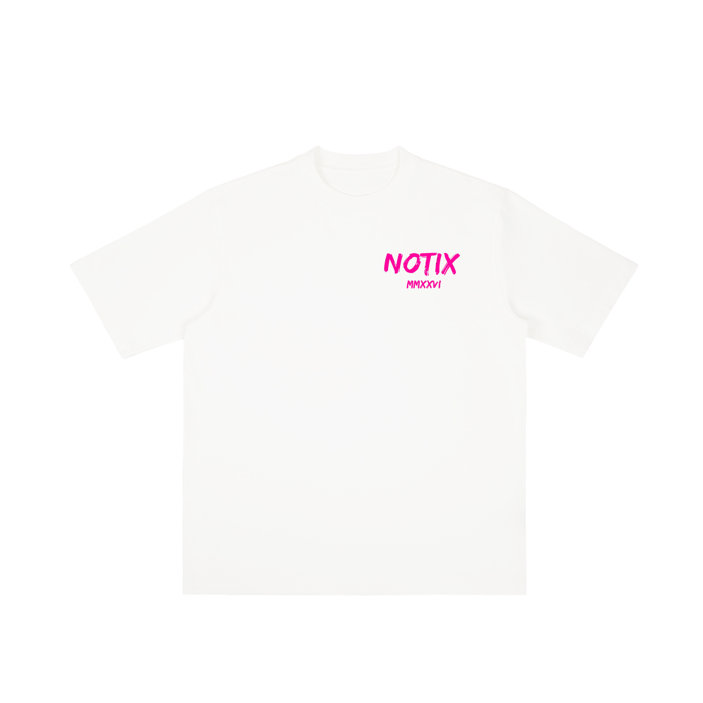 Notix Brick Vintage Oversize T-shirt White/Pink