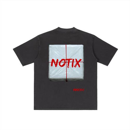Notix Brick Vintage Oversize T-shirt Black/Red