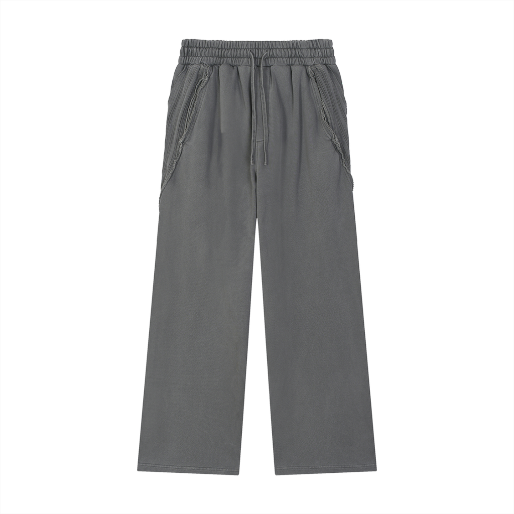 Notix Snow Washed Tape Raw Edge Sweatpants