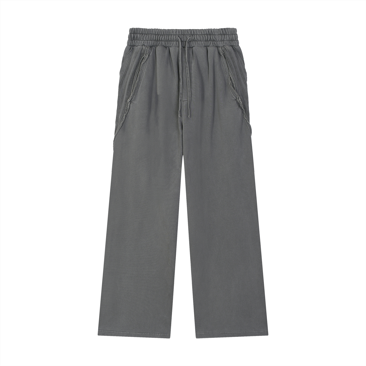 Notix Snow Washed Tape Raw Edge Sweatpants