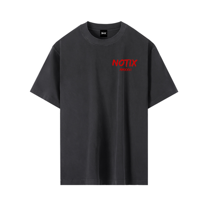 Notix Brick Oversize Tee Black/Red