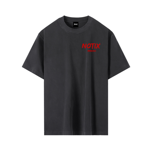 Notix Brick Oversize Tee Black/Red