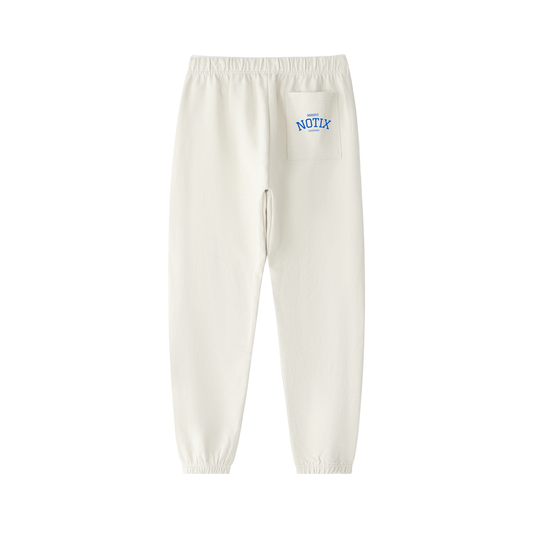 Notix Varsity Heavyweight Sweatpants Apricot/Blue