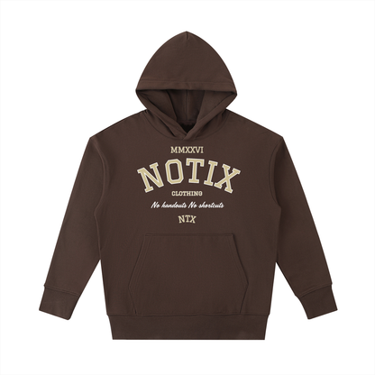 Notix Varsity Heavyweight Hoodie Coffee / Cream