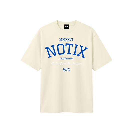 Notix Varsity Heavyweight Tee Apricot / Blue