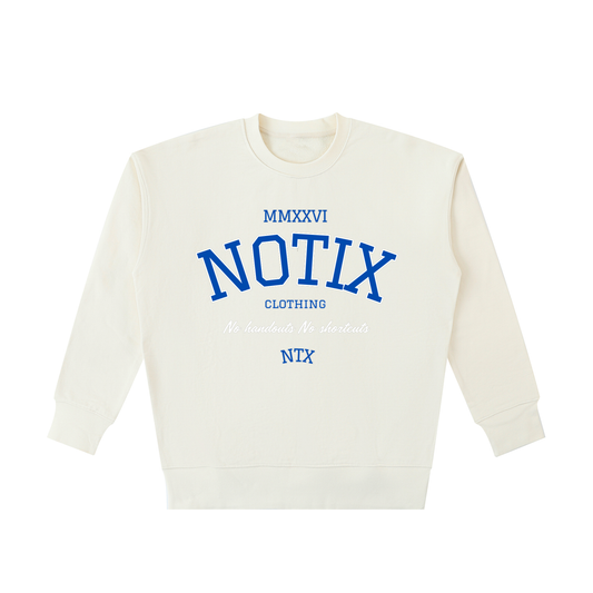 Notix Varsity Heavyweight Sweatshirt Apricot / Blue