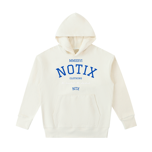 Notix Varsity Heavyweight Hoodie Apricot / Blue