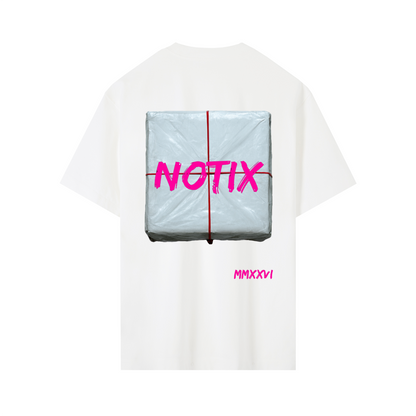 Notix Brick Oversize Tee White/Pink