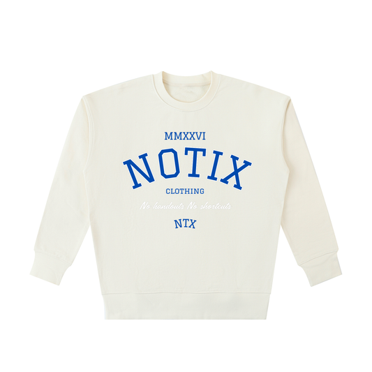 Notix Varsity Heavyweight Sweatshirt Apricot / Blue