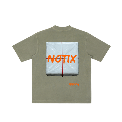 Notix Brick Vintage Oversize T-shirt Green/Orange