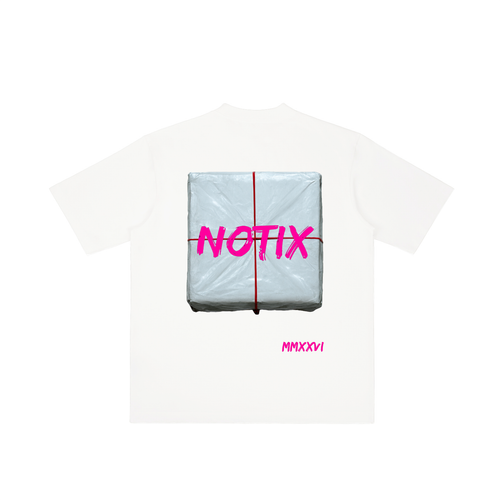 Notix Brick Vintage Oversize T-shirt White/Pink