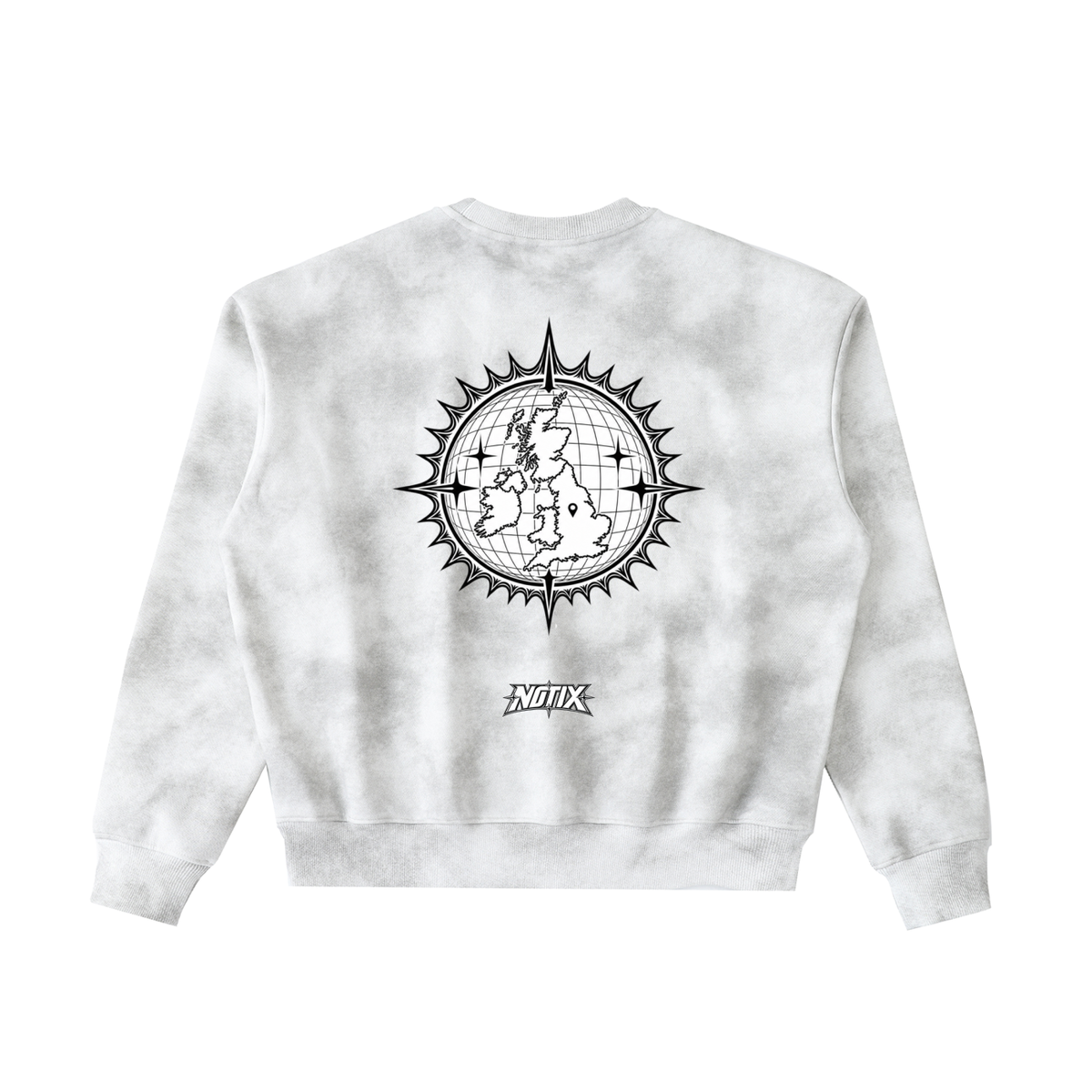NOTIX Worldline Washed Boxy Sweatshirt