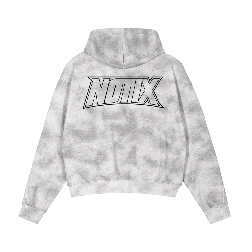 Notix Dirty Washed Zip-Up Fleece Hoodie