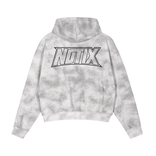 Notix Dirty Washed Zip-Up Fleece Hoodie