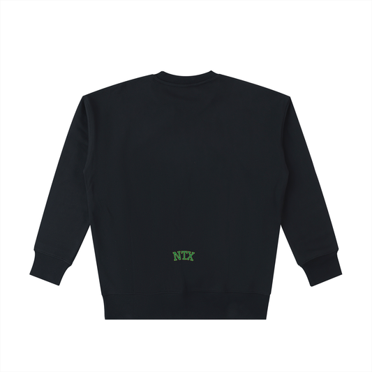 Notix Varsity Heavyweight Sweatshirt Black/Green